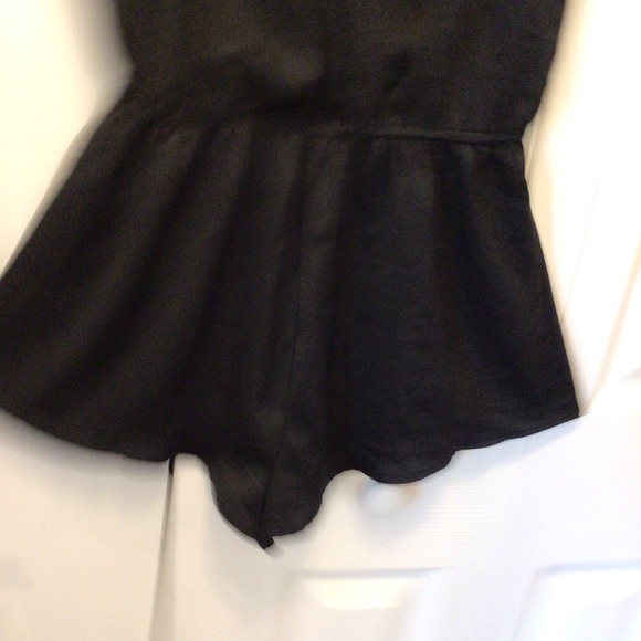 Forever 21 Black 1pc Sleeveless Y-back Lingerie Romper Sleepwear Size Small - Picture 3 of 8